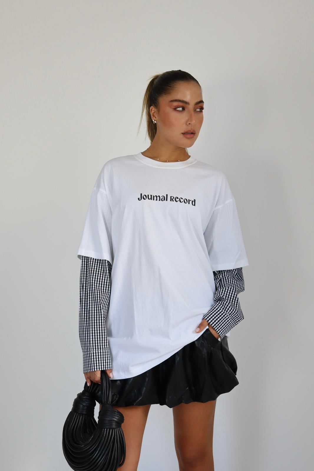 טוניקה שרוול משבצות רונה