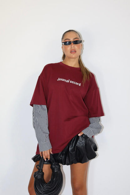 טוניקה שרוול משבצות רונה