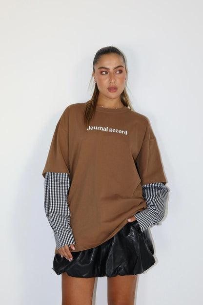 טוניקה שרוול משבצות רונה