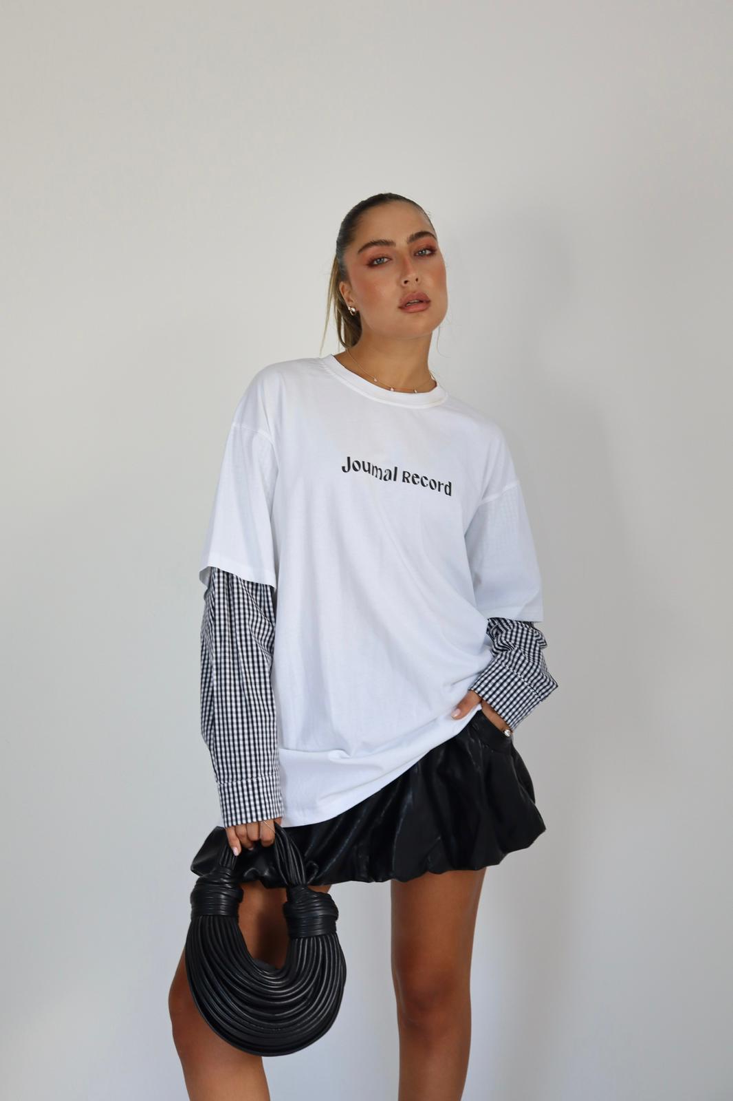 טוניקה שרוול משבצות רונה