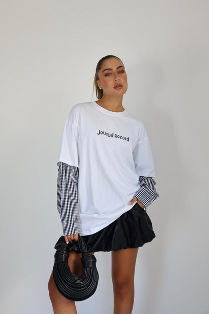 טוניקה שרוול משבצות רונה