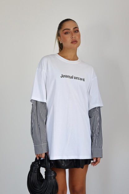 טוניקה שרוול משבצות רונה