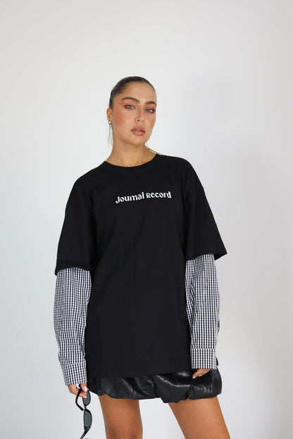 טוניקה שרוול משבצות רונה