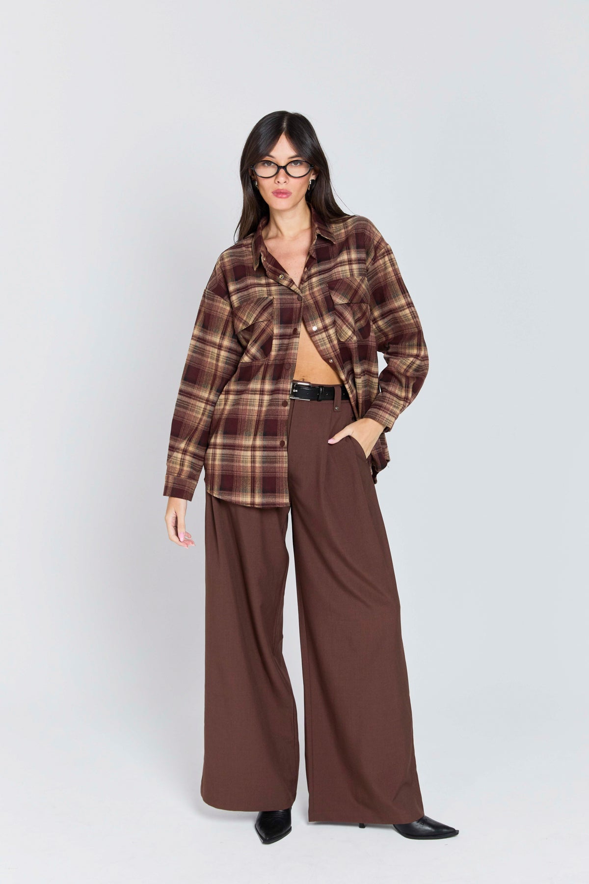 חולצה משבצות איזבל