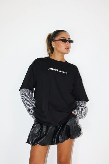 טוניקה שרוול משבצות רונה