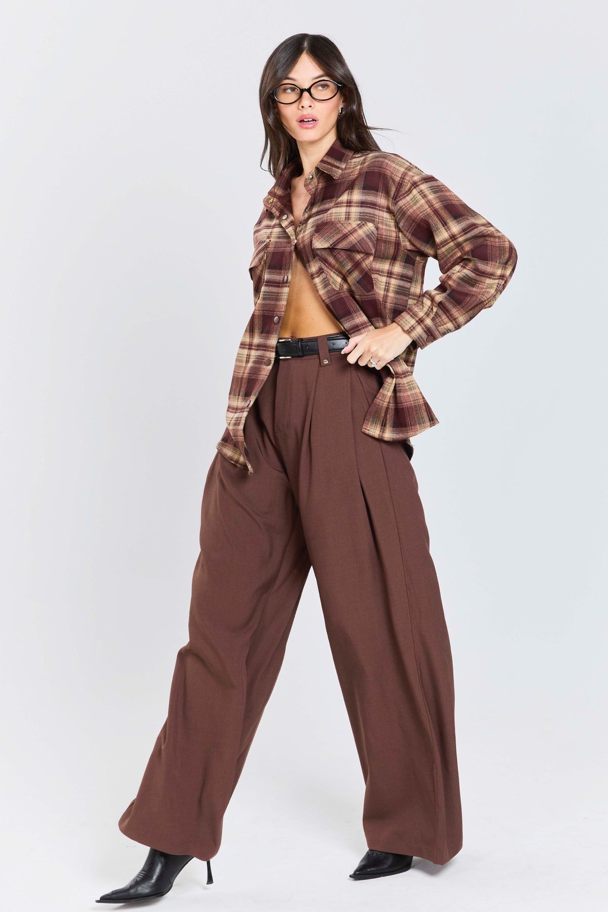 חולצה משבצות איזבל