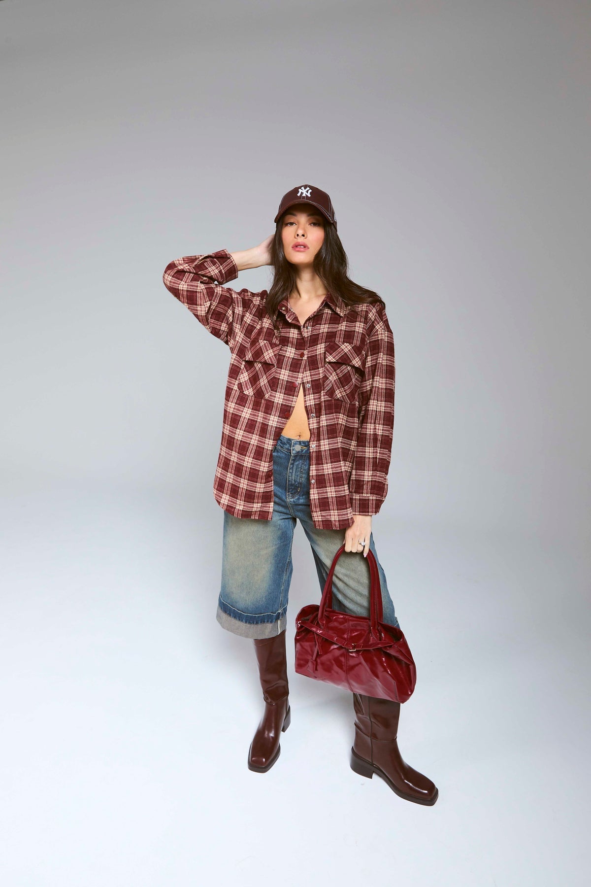 חולצה משבצות איזבל