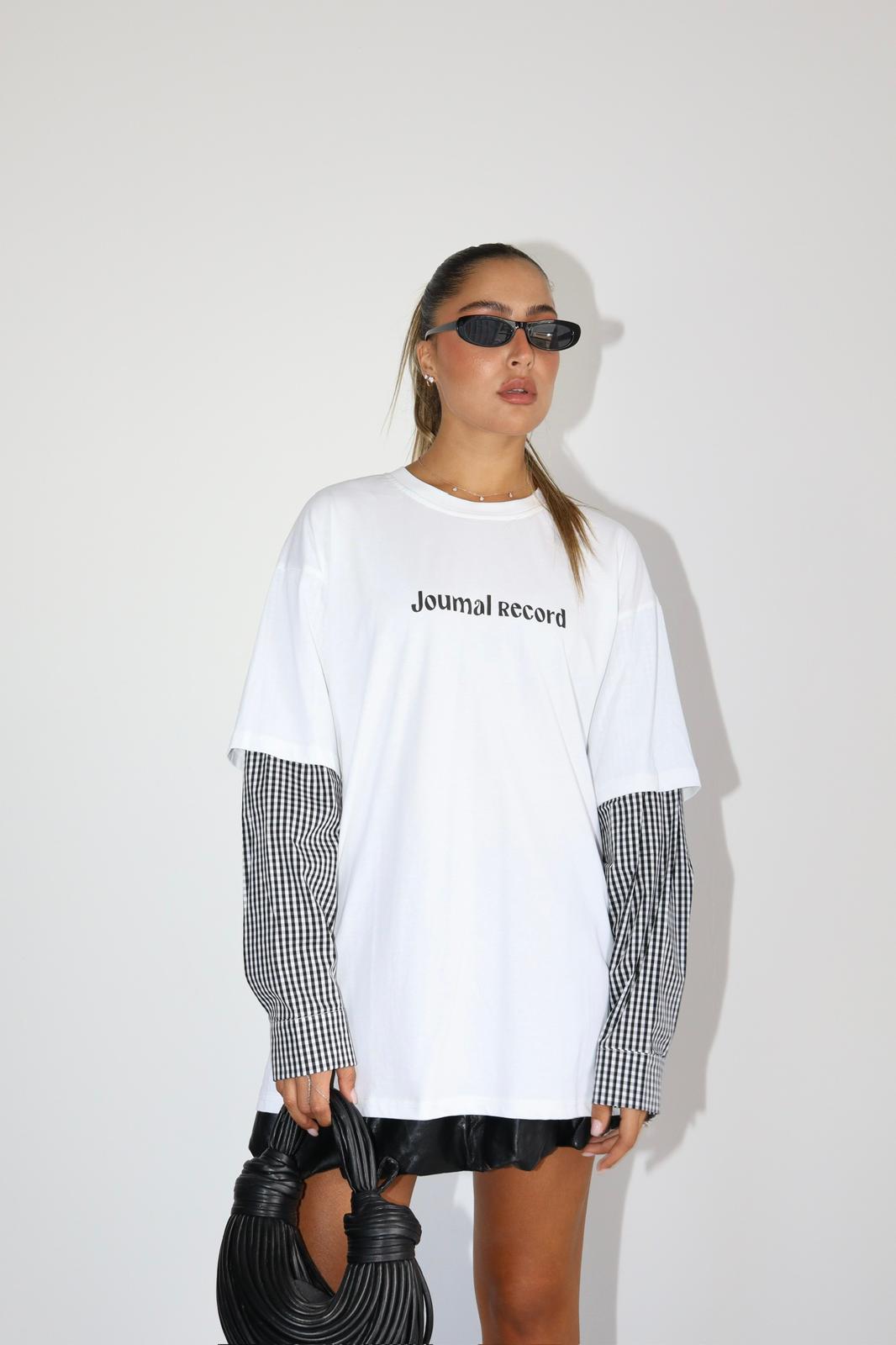 טוניקה שרוול משבצות רונה